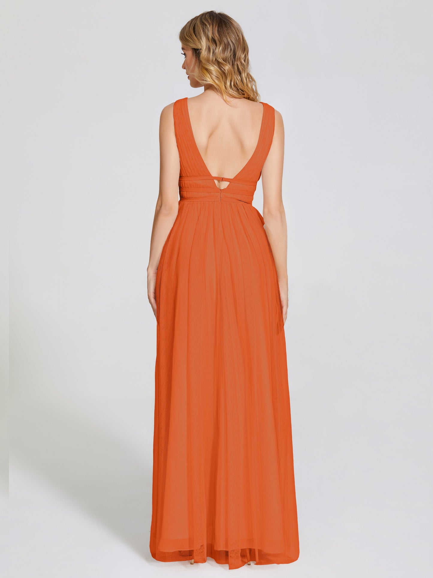 Elliana Straps Tulle Empire Waist Bridesmaid Dress
