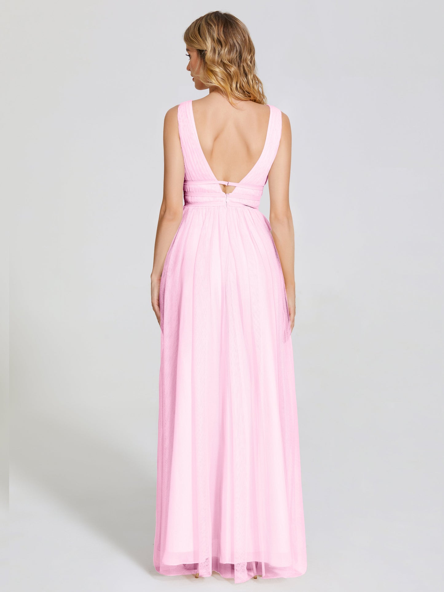 Elliana Straps Tulle Empire Waist Bridesmaid Dress