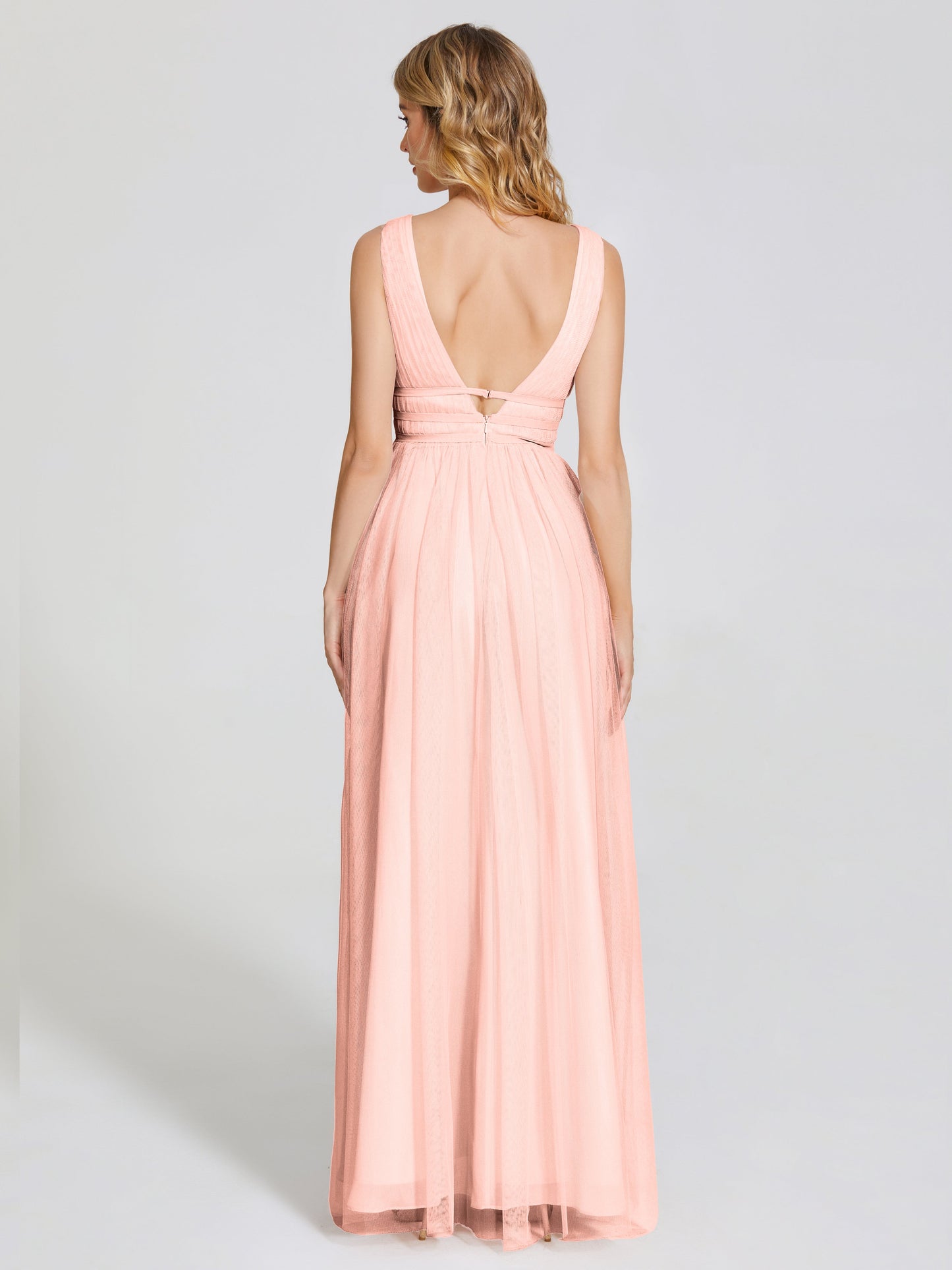 Elliana Straps Tulle Empire Waist Bridesmaid Dress
