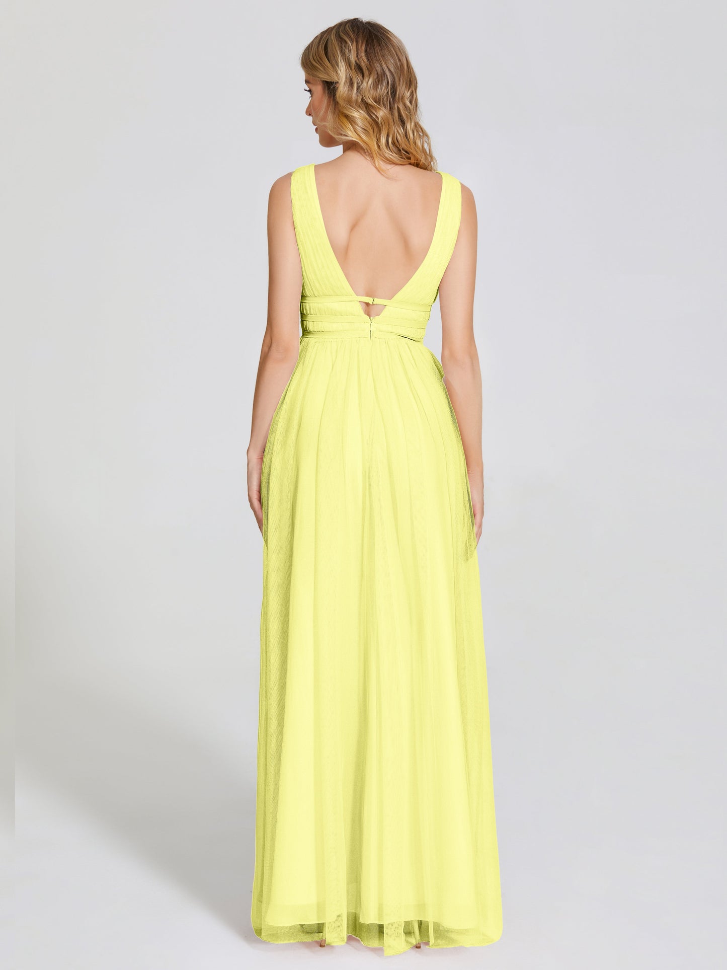 Elliana Straps Tulle Empire Waist Bridesmaid Dress