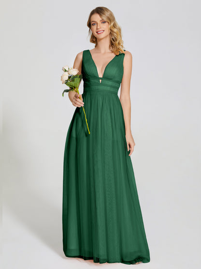 Elliana Straps Tulle Empire Waist Bridesmaid Dress