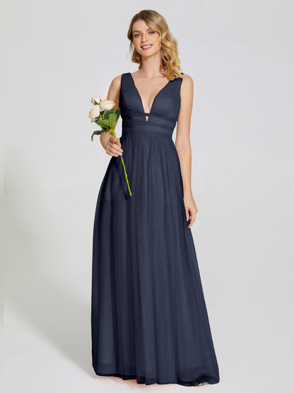 Elliana Straps Tulle Empire Waist Bridesmaid Dress