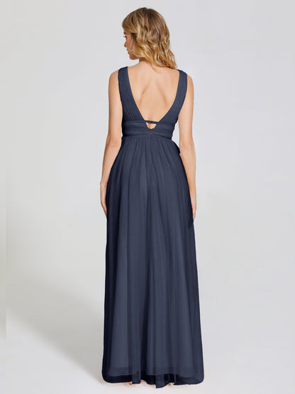 Elliana Straps Tulle Empire Waist Bridesmaid Dress