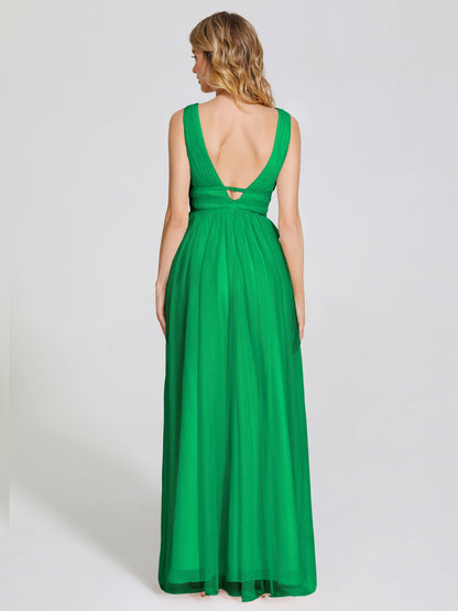 Elliana Straps Tulle Empire Waist Bridesmaid Dress