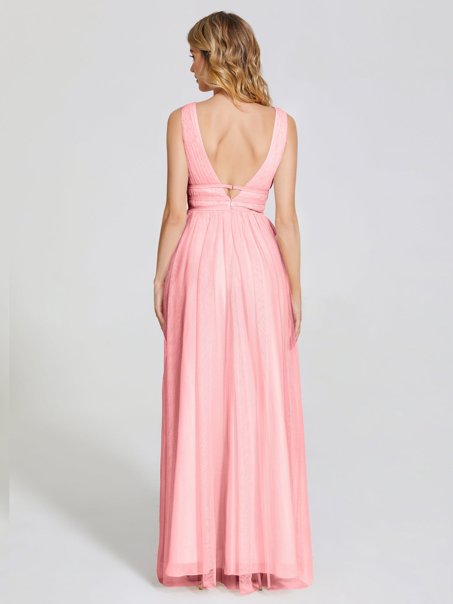 Elliana Straps Tulle Empire Waist Bridesmaid Dress