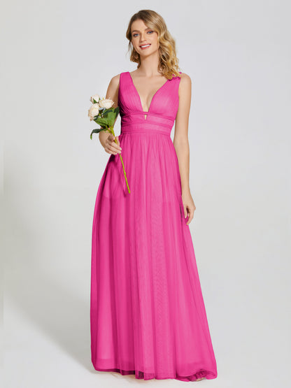 Elliana Straps Tulle Empire Waist Bridesmaid Dress