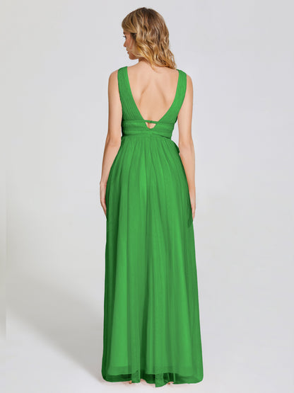 Elliana Straps Tulle Empire Waist Bridesmaid Dress