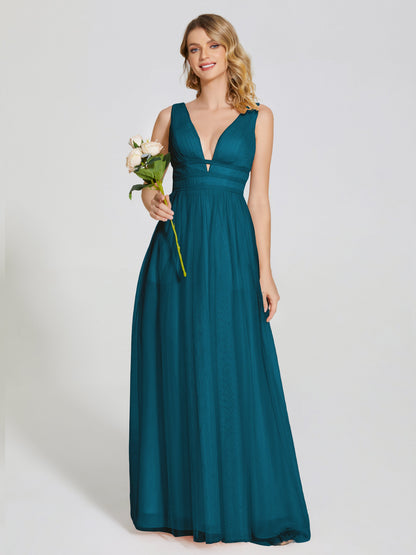 Elliana Straps Tulle Empire Waist Bridesmaid Dress