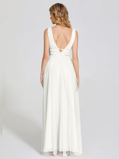 Elliana Straps Tulle Empire Waist Bridesmaid Dress