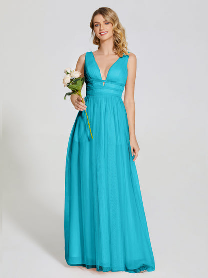 Elliana Straps Tulle Empire Waist Bridesmaid Dress
