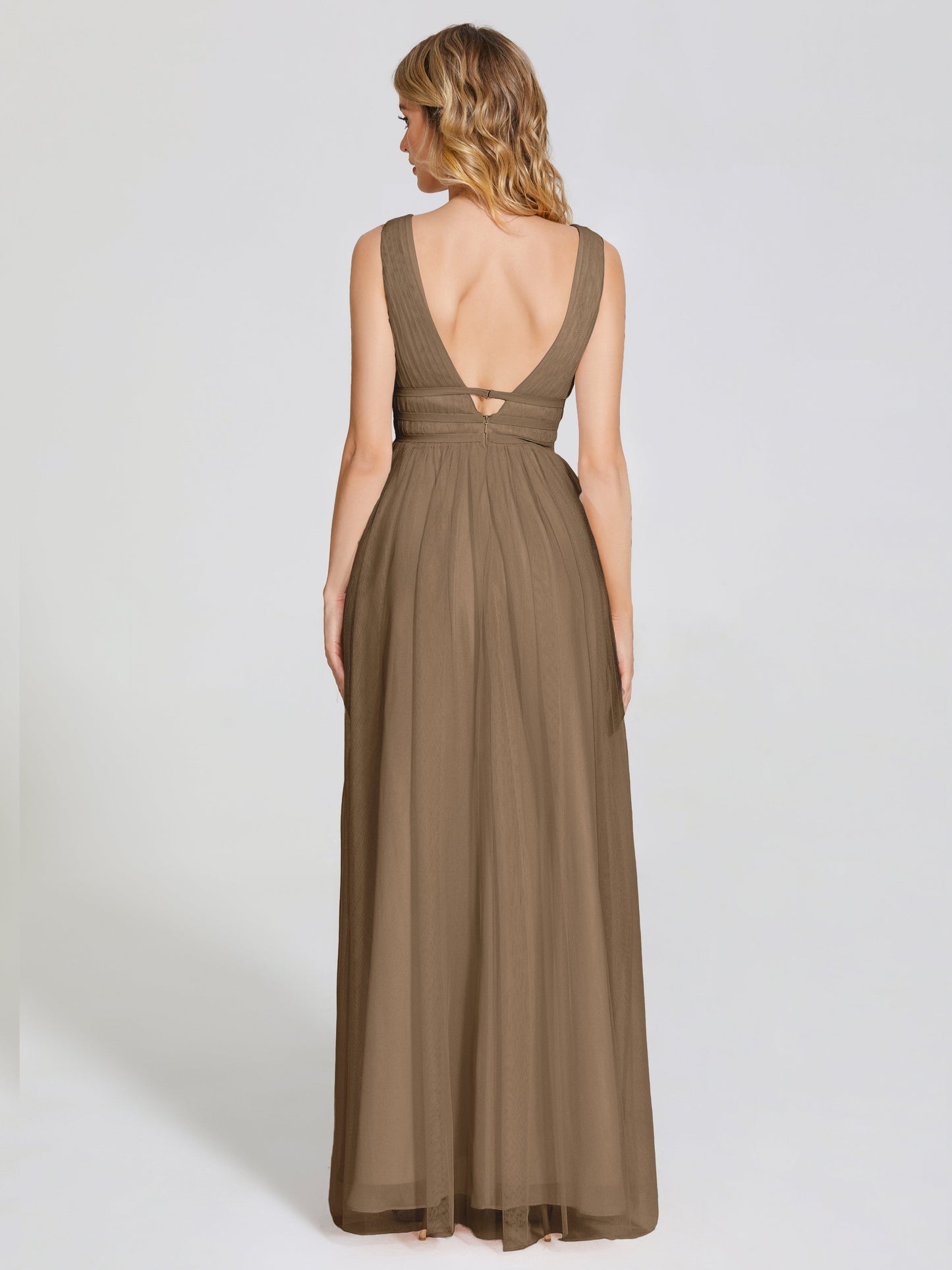 Elliana Straps Tulle Empire Waist Bridesmaid Dress