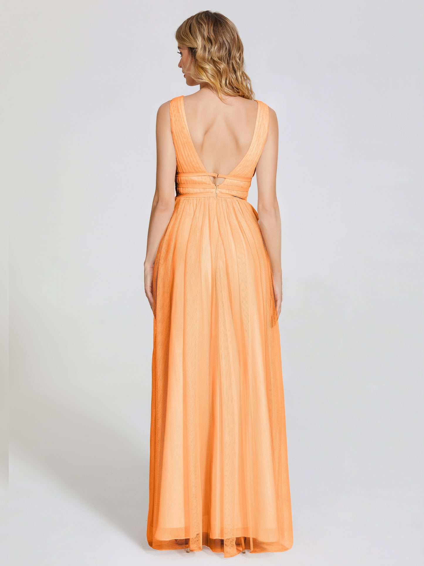 Elliana Straps Tulle Empire Waist Bridesmaid Dress