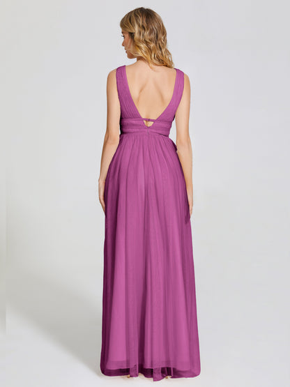 Elliana Straps Tulle Empire Waist Bridesmaid Dress