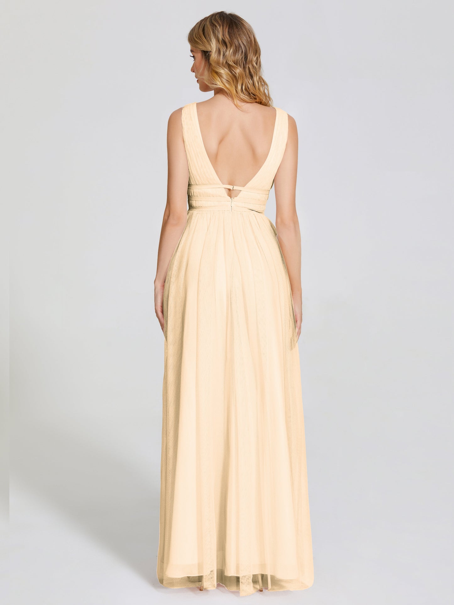 Elliana Straps Tulle Empire Waist Bridesmaid Dress