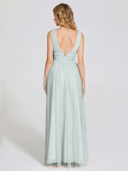 Elliana Straps Tulle Empire Waist Bridesmaid Dress