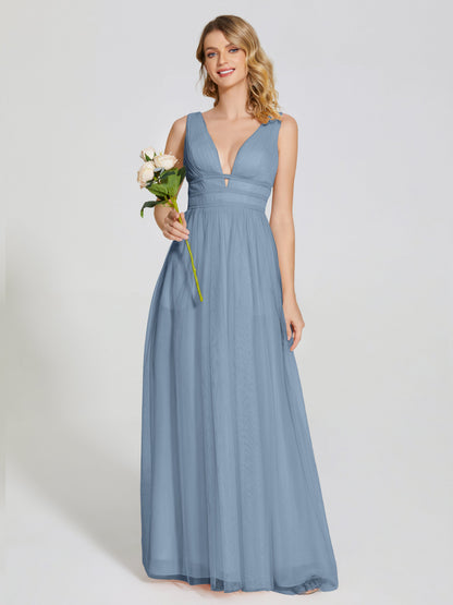 Elliana Straps Tulle Empire Waist Bridesmaid Dress