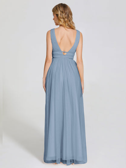 Elliana Straps Tulle Empire Waist Bridesmaid Dress
