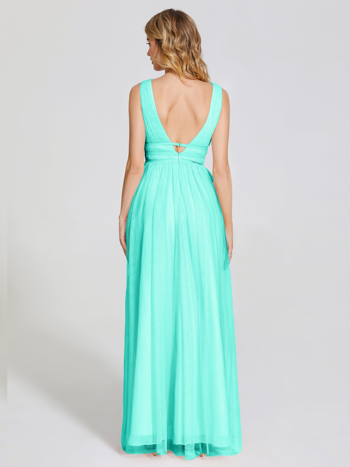 Elliana Straps Tulle Empire Waist Bridesmaid Dress