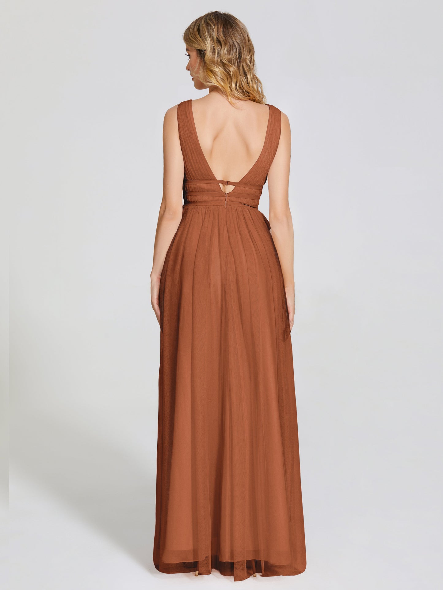 Elliana Straps Tulle Empire Waist Bridesmaid Dress
