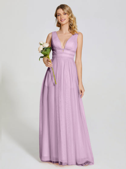 Elliana Straps Tulle Empire Waist Bridesmaid Dress
