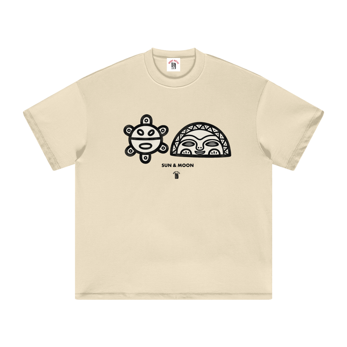 Sun & Mooon PR Edition Heavyweight Earth Tone T-Shirt by Bronx Native - Puerto Rico Collection