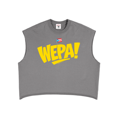 WEPA! PR Exclusive French Terry Boxy Tank Top by Bronx Native - Puerto Rico Collection